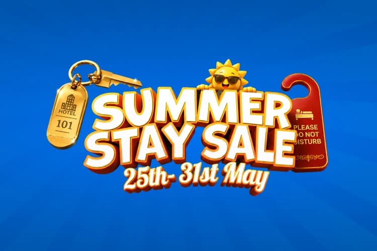 Summer Stay Sale is LIVE: Flat 85% Off on your 1st Hotel Booking