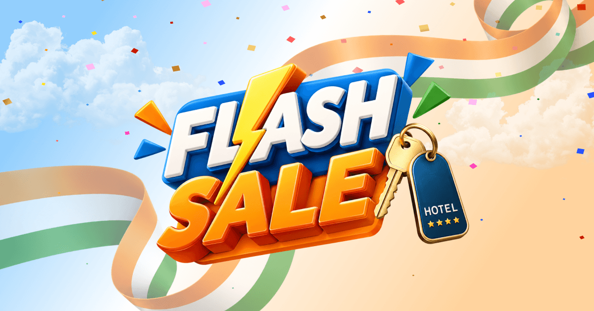 Flash Sale: Flat 90% Off on Hotels