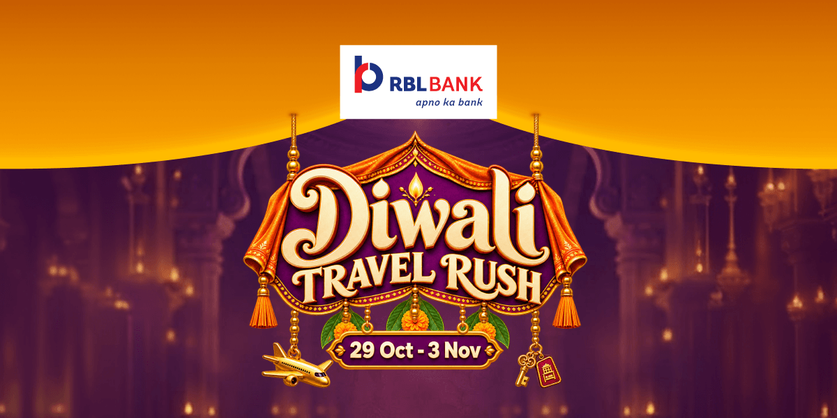 Diwali Travel Rush: Get Flat 12% Off on Hotels with RBL Credit Cards