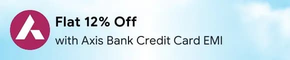 Get Flat 12% Off with Axis Bank Credit Cards + Interest Free EMI
