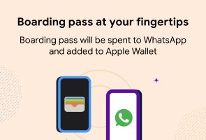 Boarding pass at fingertips