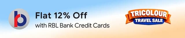 Get Flat 12% Off on Flights with RBL Bank Credit Cards