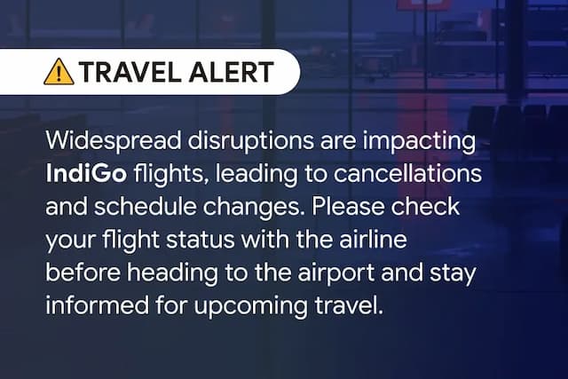 Indigo travel alert