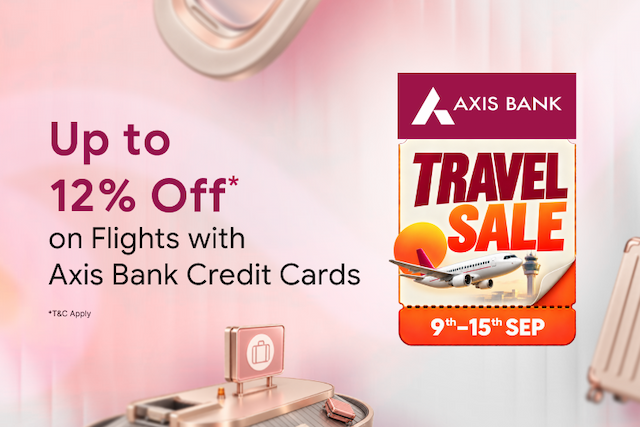 Axis Bank Credit Cards Travel Flights Sale