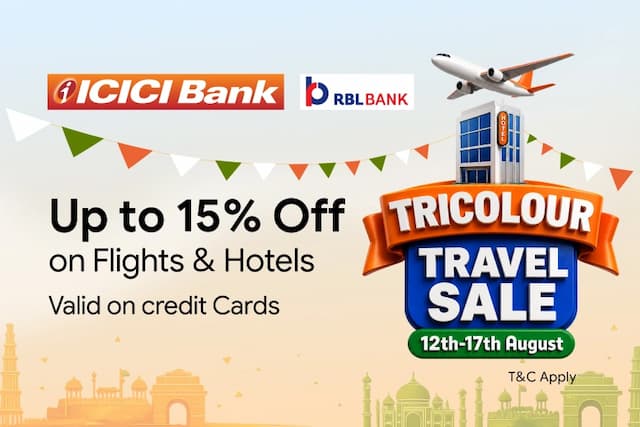 Tricolour Travel Sale: Get up to 15% Off on Flights with Credit Cards