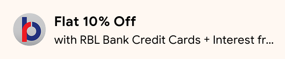 Flat 10% Off on International Hotels with RBL Bank Credit Cards + Interest Free EMI