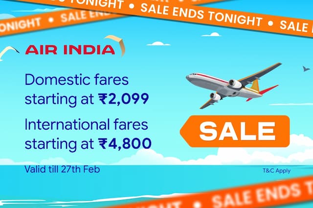 Air India Sale is LIVE!