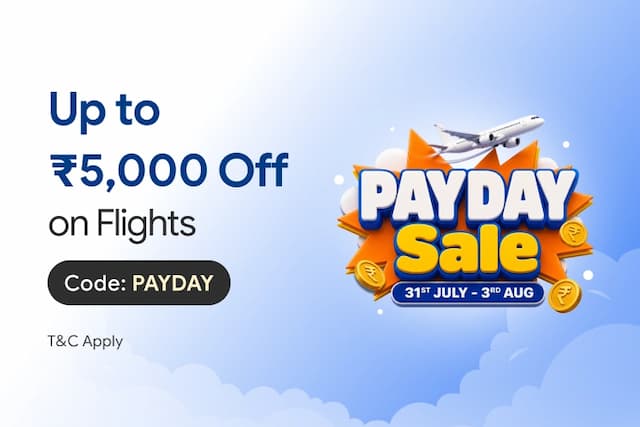 Get up to ₹5,000 Off on Domestic Flights