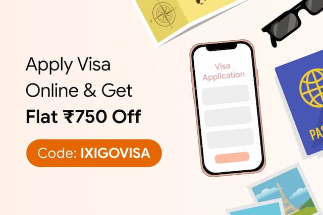 Get ₹750 off on visa bookings