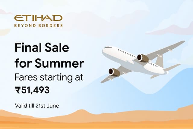 Final Sale for Summer by Etihad Airways is LIVE!