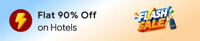 Flash Sale: Flat 90% Off on Hotels