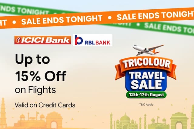 Tricolour Travel Sale: Get up to 15% Off on Flights with Credit Cards