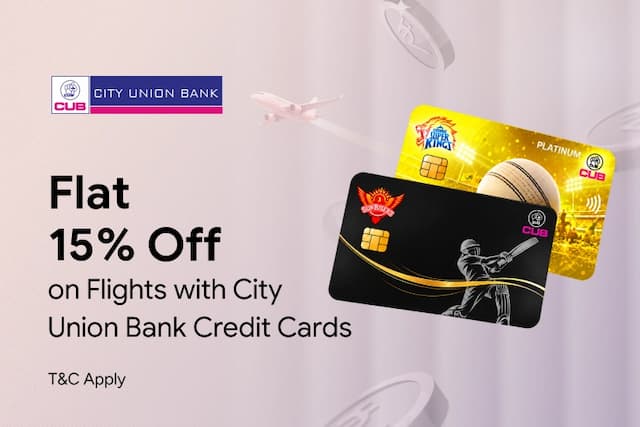 Flat 15% off with City Union Bank Credit Cards