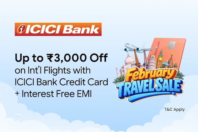 Get upto ₹3,000 Off with ICICI Bank Credit Card + Interest Free EMI