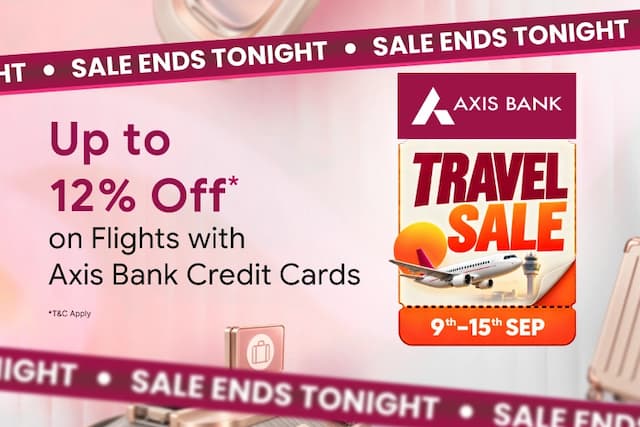 Axis Bank Credit Cards Travel Flights Sale