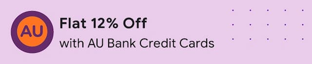 Get Flat 12% Off On Domestic Flights with AU Bank Credit Card + Interest Free EMI 