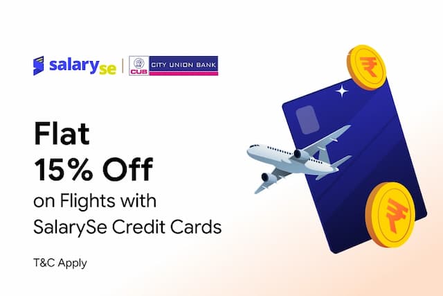 Flat 15% off with SalarySe City Union Bank Credit Card
