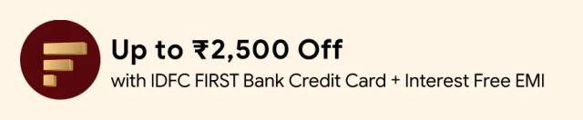 Up to ₹2,500 Off on Domestic Hotels with IDFC FIRST Bank Credit Card + Interest Free EMI