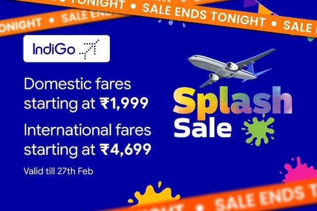 IndiGo Splash into Savings Sale is Live!