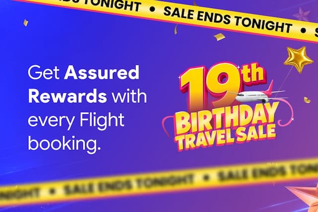 Get Flat 19% Off on Flights with no minimum booking amount