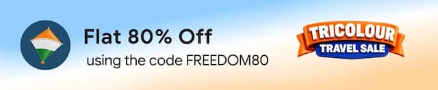 Celebrate India's 80th Independence Day with Flat 80% Off on your Hotel Booking