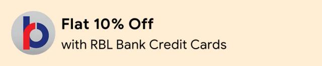 Get Flat 10% Off up to ₹2,500 with RBL Bank Credit Cards