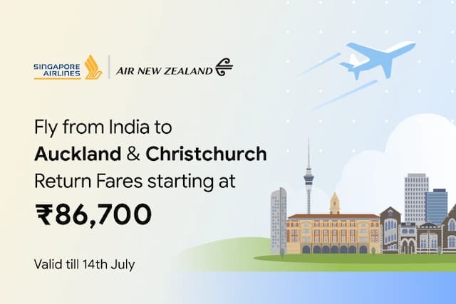 Get Special Fares to New Zealand starting at ₹86,700 Get Special Fares to New Zealand starting at ₹86,700