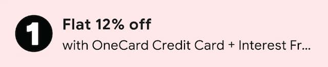 Get Flat 12% Off on Domestic Hotels with OneCard Credit Card + Interest Free EMI