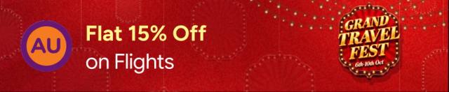 Up to 15% Off on International Flights with AU Bank Credit Cards